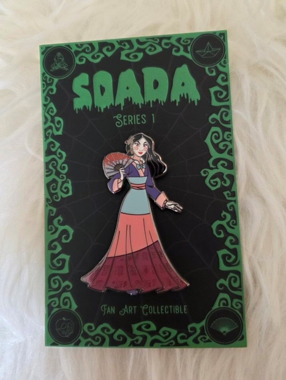 Magically Horrific- Milly (Mulan x Saw) Enamel Pin- Mini Pins Series 1 (Variant)